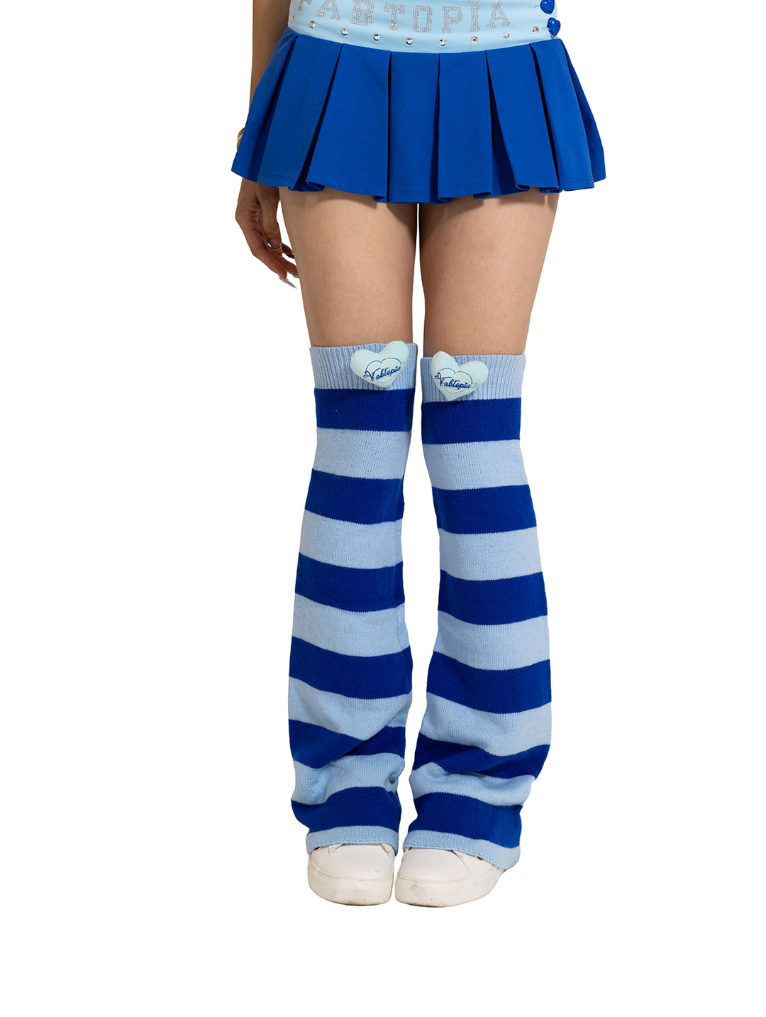 Perfect addition leg warmers, blue