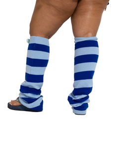 Perfect addition leg warmers, blue