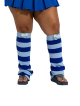 Perfect addition leg warmers, blue