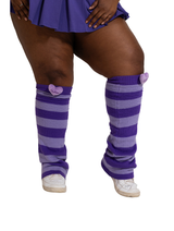 Perfect addition leg warmers, purple