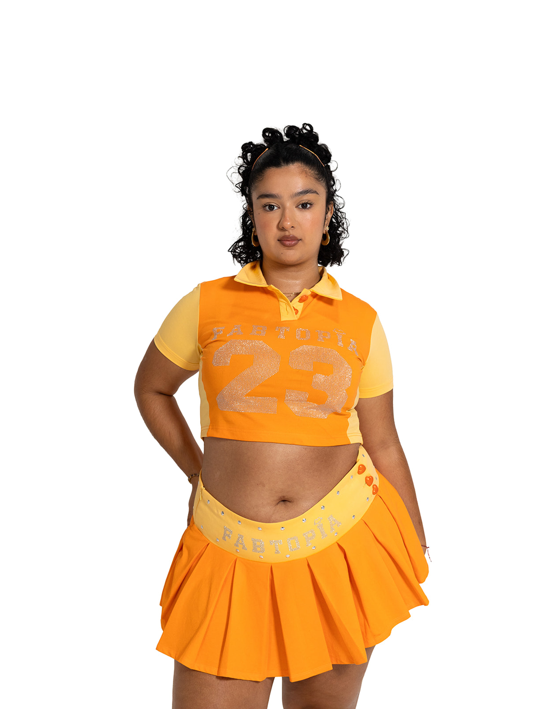 Sporty Girl top, orange