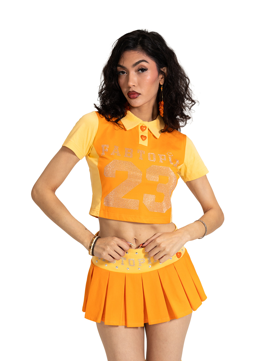 Sporty Girl top, orange